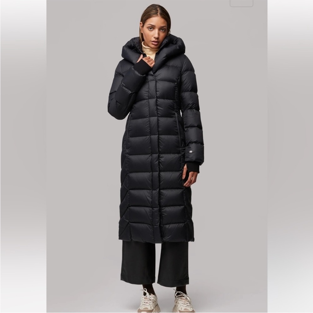 NWT Soia & Kyo Talyse Black Down Puffer Parka Coat Size M
